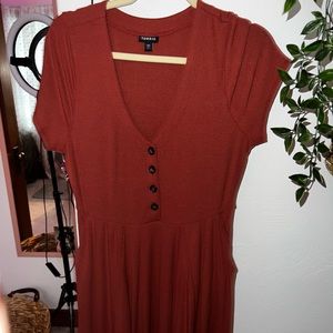 Burnt Orange Torrid Dress: Size 00 (Large)